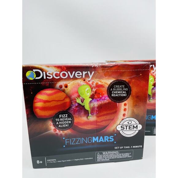 Discovery Fizzing Mars Stem Space Alien Educational Toy Bundle Set Of 2 - Picture 8 of 9